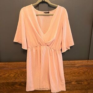 Light Pink Sheer Mini Dress